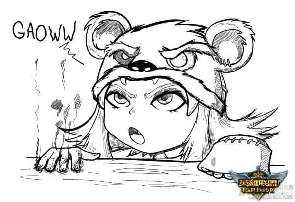 Раскраска League of Legends Энни