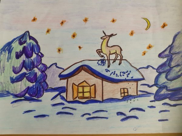 Иллюстрация к сказке серебряное копытце рисунок для детей