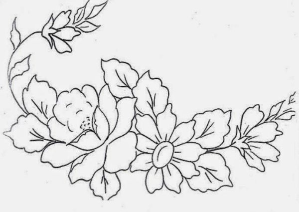 Трафареты для вышивки гладью