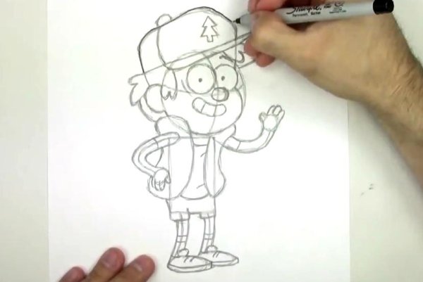 Гравити Фолз ЗУС карандашом