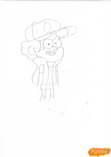 Поэтапное рисование Гравити Фолз