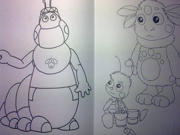 Лунтик рисунок карандашом