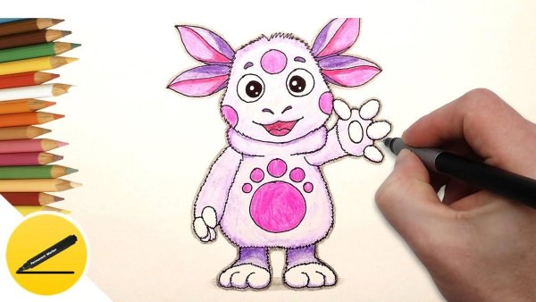 Лунтик для рисования