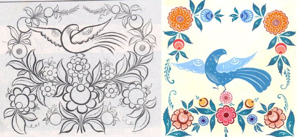 Русские узоры для рисования