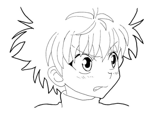 Киллуа разукрашка