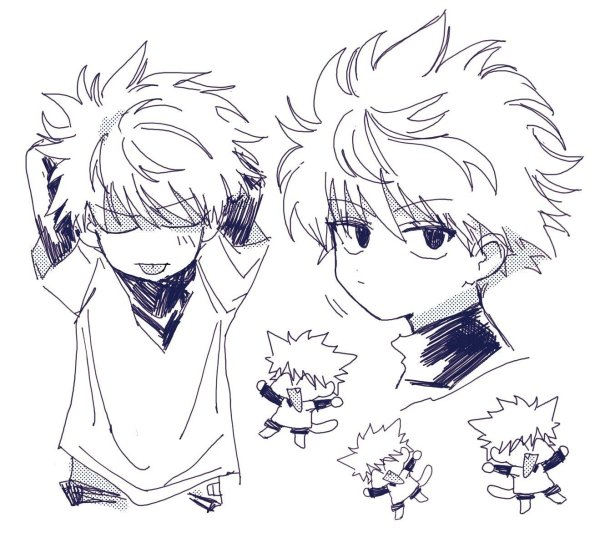 Гон Хантер х Хантер для срисовки