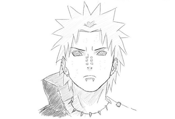 Нарисовать Наруто и Пейна