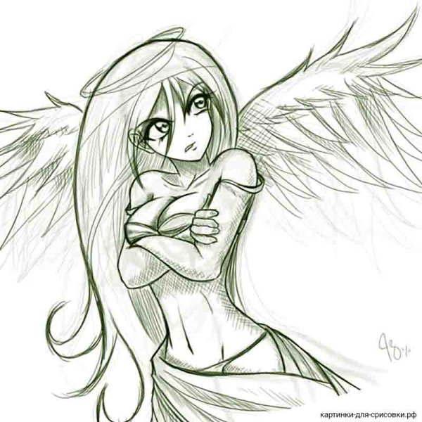 Ангел для срисовки