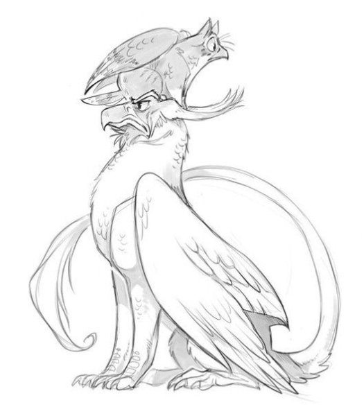 Мифические существа карандашом