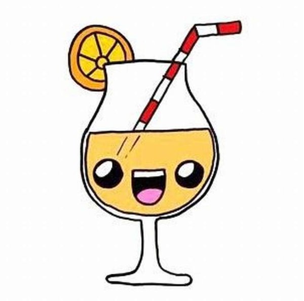 Рисунки для срисовки коктейль