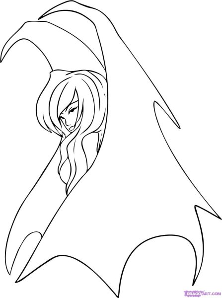 Рисунки карандашом лёгкие аниме демоны