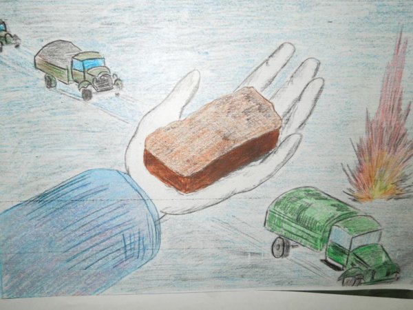 Рисунки посвященные блокадному Ленинграду