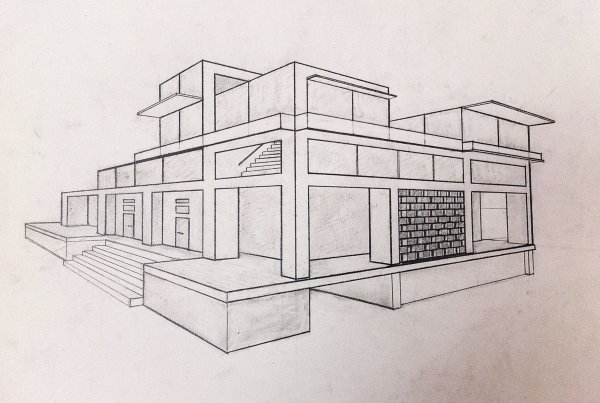 Эскизы зданий архитектура