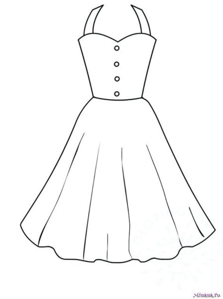 Одежда карандашом