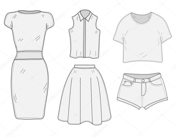 Наброски платьев карандашом для начинающих