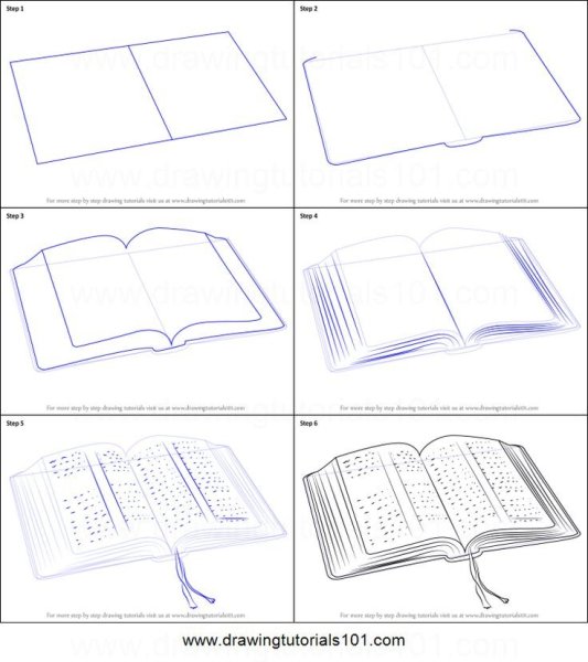 Как нарисовать книгу