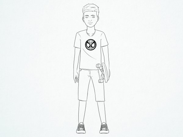 Срисовать мальчика