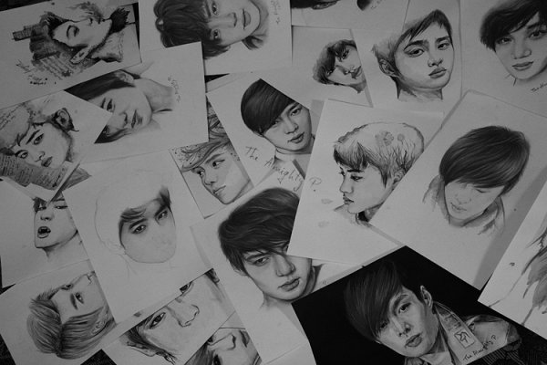 Поэтапное рисование к поп