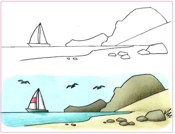 Море карандашом