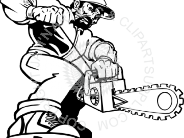 Карикатура с бензопилой