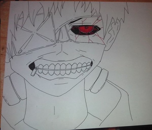 Аниме Токийский гуль нарисовать легко