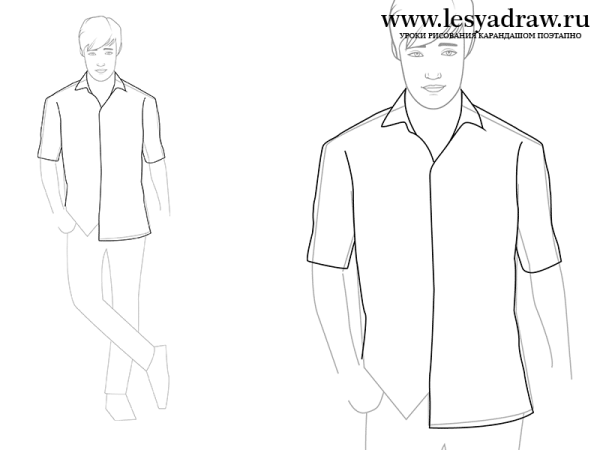 Портрет мужчины карандашом