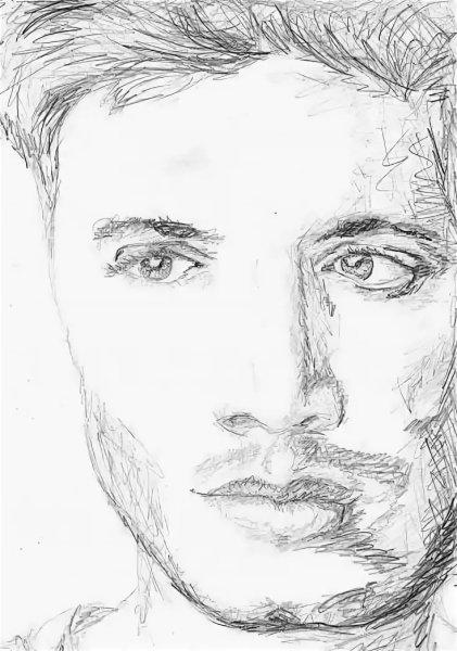 Деймон Сальваторе рисунок карандашом