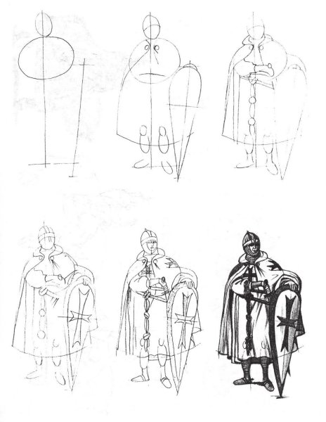 Рисунок русского воина для срисовки