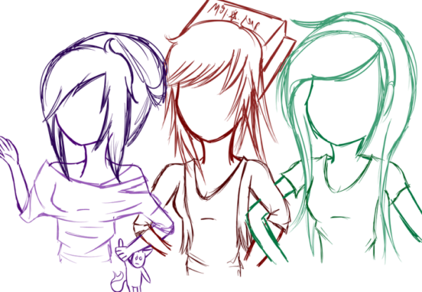 Картинки для срисовки друзья