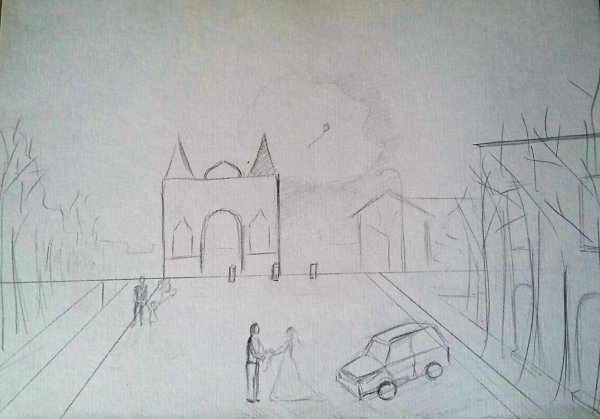 Городской пейзаж изо