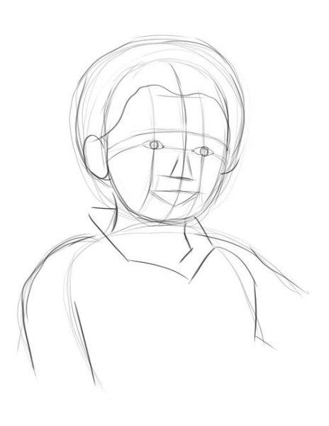 Рисунок мальчика карандашом портрет