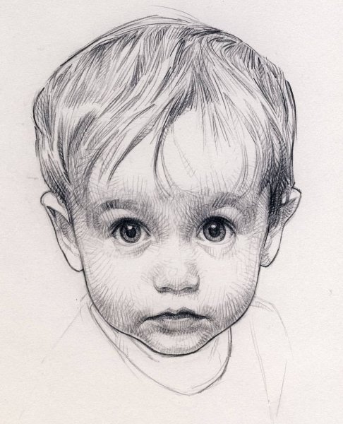 Рисунок мальчика карандашом