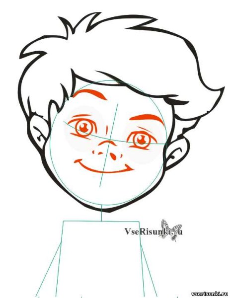 Портрет мальчика карандашом