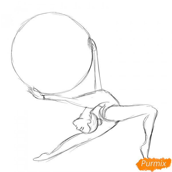 Схема рисования гимнасток