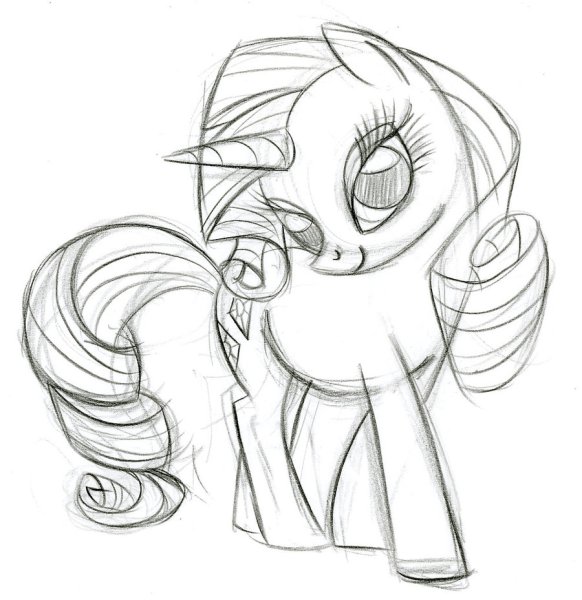 Картинки для срисовки пони