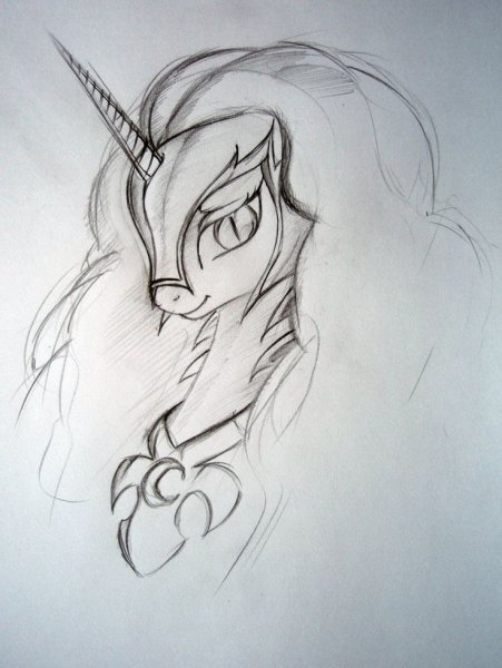 Пони для срисовки карандашом