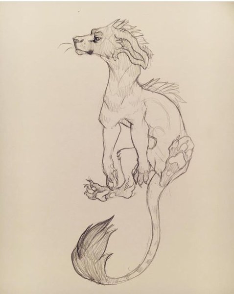 Мифические существа карандашом