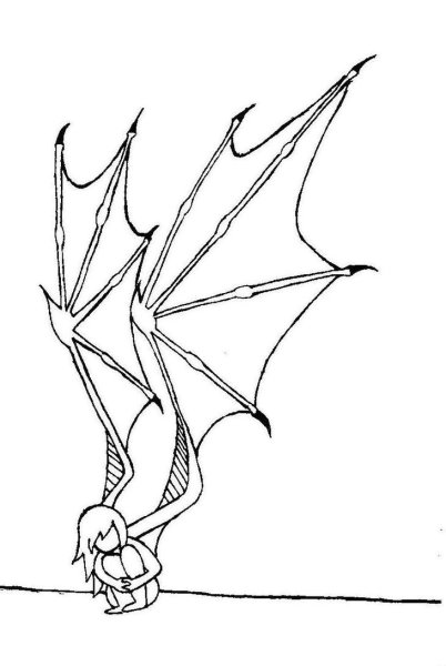 Крылья дракона для рисования