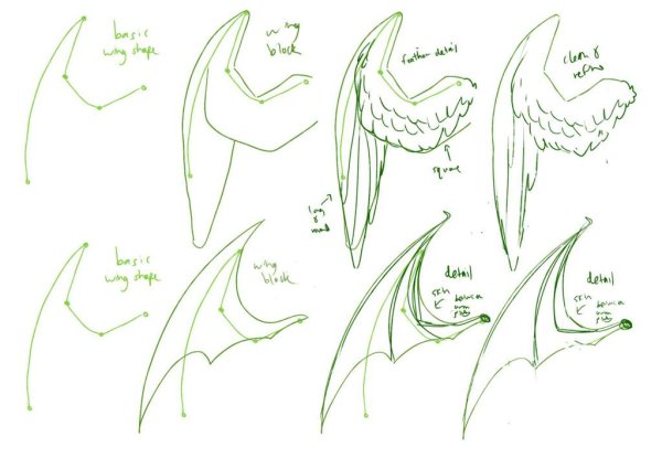 Дьявольские Крылья референс