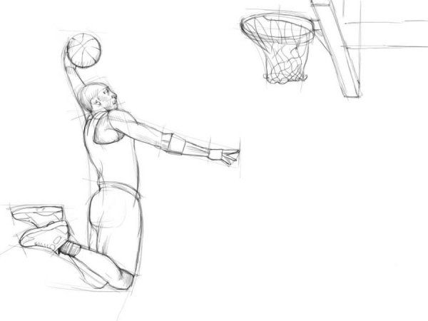 Баскетбол Наброски