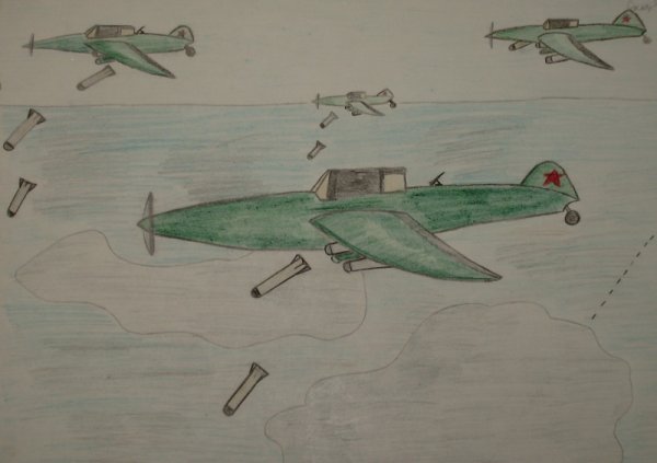 Несложные военные рисунки