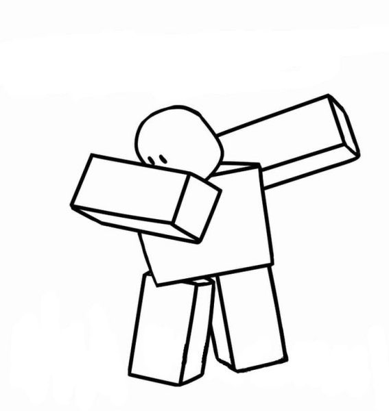 РОБЛОКС картинки раскраска