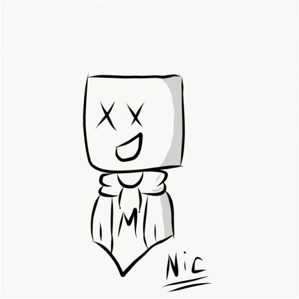 Маршмеллоу карандашом для срисовки