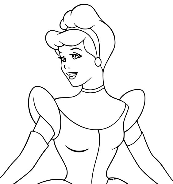 Рисования принцессы Золушка