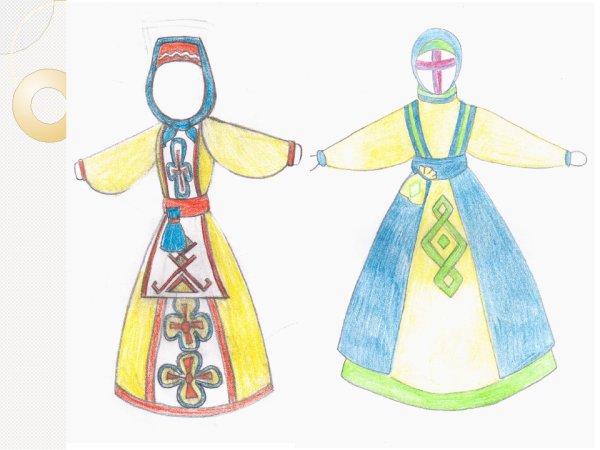 Поэтапный рисунок русского народного костюма