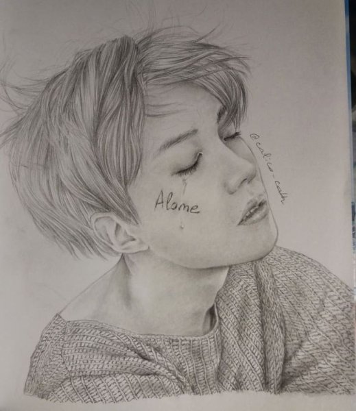 BTS карандашом Хосок