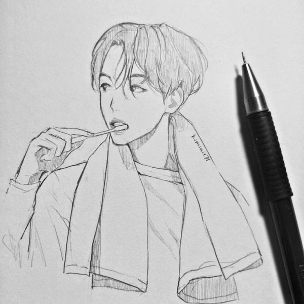 Портрет БТС Хосок