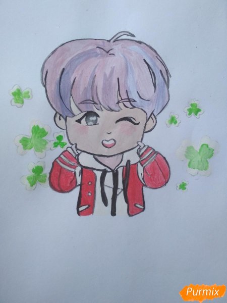 BTS тэхён скетчи