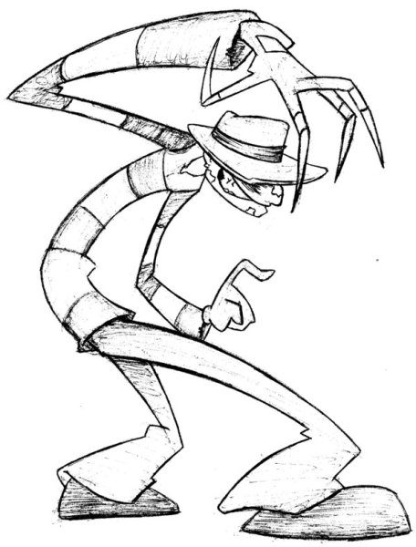 Раскраски для мальчиков Фредди Крюгер