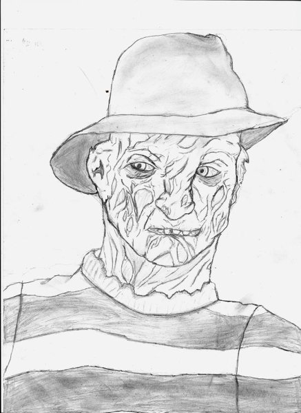 Фредди Крюгер рисунок для срисовки